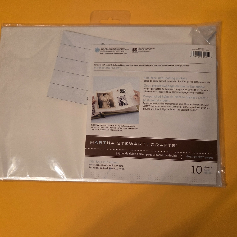Martha Stewert Crafts 9 Sheets Postbound Refills 8.5" X 11" Albums - Picture 13 of 13
